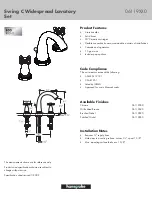 Preview for 1 page of Hans Grohe Swing C 06119000 Features & Dimensions