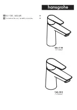 Preview for 1 page of Hans Grohe Talis E 110 Instructions For Use/Assembly Instructions