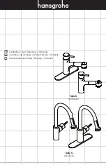 Предварительный просмотр 1 страницы Hans Grohe Talis S 06462 5 Series User Instructions