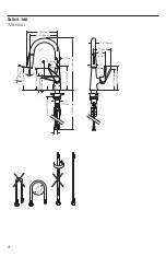 Preview for 4 page of Hans Grohe Talis S 160 72815 Series Installation/User Instructions/Warranty