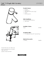 Hans Grohe Talis S 32020001 Features & Dimensions предпросмотр