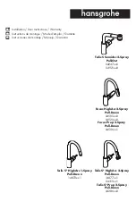 Preview for 1 page of Hans Grohe Talis S SemiArc 2-Spray Pull-Out 04247 0... Installation/User Instructions/Warranty