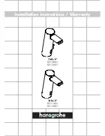 Hans Grohe Talis S2 32110XX1 Installation Instructions Manual preview