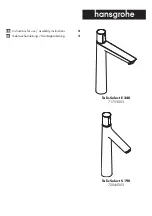 Hans Grohe Talis Select E 240 71753003 Instructions For Use/Assembly Instructions предпросмотр