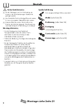 Preview for 2 page of Hans Grohe Unica Reno 27704000 Instructions For Use/Assembly Instructions