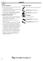 Preview for 4 page of Hans Grohe Unica Reno 27704000 Instructions For Use/Assembly Instructions