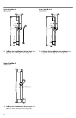 Preview for 4 page of Hans Grohe Unica Wallbar E 06890 0 Series Installation/User Instructions/Warranty