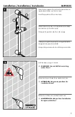 Preview for 5 page of Hans Grohe Unica Wallbar E 06890 0 Series Installation/User Instructions/Warranty