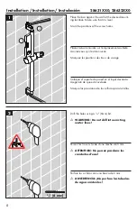 Preview for 8 page of Hans Grohe Unica Wallbar E 06890 0 Series Installation/User Instructions/Warranty