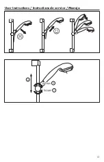 Preview for 13 page of Hans Grohe Unica Wallbar E 06890 0 Series Installation/User Instructions/Warranty