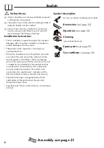 Preview for 4 page of Hans Grohe Unica'C 27610000 Instructions For Use/Assembly Instructions