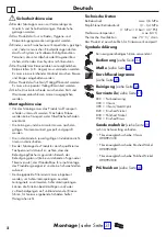 Preview for 2 page of Hans Grohe Unica'Classic Series Instructions For Use/Assembly Instructions