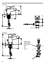 Preview for 2 page of Hans Grohe Uno 13050 Series Manual