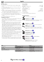 Предварительный просмотр 4 страницы Hans Grohe Verso 220 Showerpipe Series Instructions For Use/Assembly Instructions