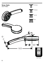 Предварительный просмотр 2 страницы Hans Grohe Verso Vario 28779000 Manual