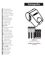 Предварительный просмотр 1 страницы Hans Grohe WallStoris Planet Edition 28918210 Assembly Instructions