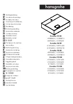 Hans Grohe Xevolos E 500 61088450 Assembly Instructions Manual предпросмотр