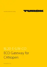 Preview for 1 page of Hans Turck BL20-ECO Instructions For Use Manual