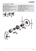 Предварительный просмотр 15 страницы Hansa 4015474238640 Installation And Maintenance Manual