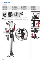 Предварительный просмотр 8 страницы Hansa 4015474273375 Installation And Maintenance Manual