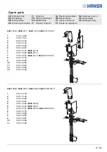 Предварительный просмотр 27 страницы Hansa 4015474273375 Installation And Maintenance Manual