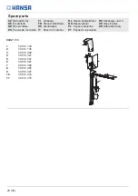 Предварительный просмотр 28 страницы Hansa 4015474273375 Installation And Maintenance Manual