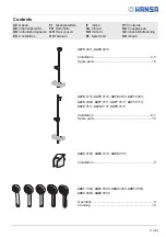 Preview for 3 page of Hansa 4445 0100 Installation And Maintenance Manual