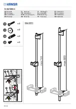 Preview for 6 page of Hansa 4445 0100 Installation And Maintenance Manual