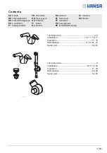 Предварительный просмотр 3 страницы Hansa 5501 2201 Installation And Maintenance Manual