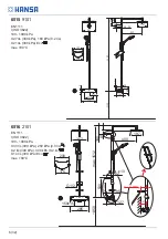 Предварительный просмотр 6 страницы Hansa 6513 2101 Installation And Maintenance Manual