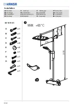 Preview for 8 page of Hansa 6513 2101 Installation And Maintenance Manual