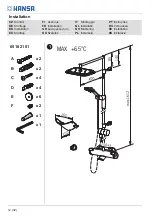 Preview for 12 page of Hansa 6513 2101 Installation And Maintenance Manual