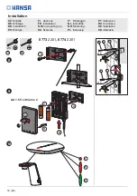 Предварительный просмотр 12 страницы Hansa ALESSI Sense 0773 2201 Installation And Maintenance Manual