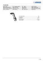 Preview for 3 page of Hansa ALESSI Sense 0776 2203 Installation And Maintenance Manual