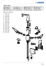 Preview for 23 page of Hansa Alessi Swan 0744 2203 Installation And Maintenance Manual