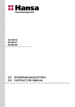 Hansa BHI68014 Instruction Manual preview