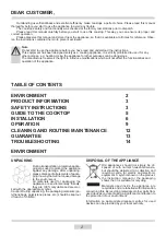 Preview for 2 page of Hansa BHMI62135 Instruction Manual