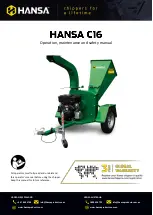 Preview for 1 page of Hansa C16 Operation, Maintenance And Safety Manual