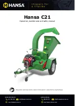 Hansa C21 Operation, Maintenance And Safety Manual preview