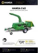 Hansa C40 Operation, Maintenance And Safety Manual preview