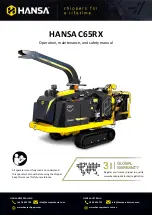 Hansa C65 Operation, Maintenance And Safety Manual preview