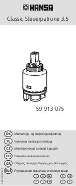 Предварительный просмотр 17 страницы Hansa Classic 59 913 075 Mounting And Operating Instructions