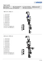 Preview for 19 page of Hansa DESIGNIO 5179 2201 Installation And Maintenance Manual