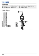 Preview for 20 page of Hansa DESIGNIO 5179 2201 Installation And Maintenance Manual