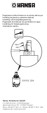 Предварительный просмотр 20 страницы Hansa ECO 59 912 324 Mounting And Operating Instructions