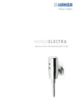 Hansa ELECTRA 0944 0172 Installation And Maintenance Manual preview