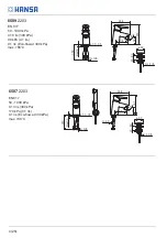 Preview for 4 page of Hansa FIT 6504 2203 Installation And Maintenance Manual