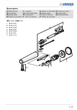 Preview for 15 page of Hansa HANSAELECTRA Series Installation And Maintenance Manual