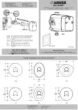 Hansa HANSAVARIO 0805 Mounting Instructions preview