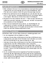 Preview for 8 page of Hansa LED 4 Music 41-5010.685 Operating Instructions Manual